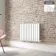 Faro White Double Flat Panel Horizontal Radiator 600x770mm
