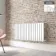 Faro White Double Flat Panel Horizontal Radiator 600x1190mm