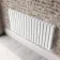 Faro White Double Flat Panel Horizontal Radiator 600x1190mm