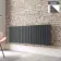 Faro Anthracite Single Flat Panel Horizontal Radiator 600x1610mm