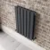 Faro Anthracite Double Flat Panel Horizontal Radiator 600x420mm