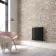 Faro Matt Black Single Flat Panel Horizontal Radiator 600x560mm
