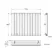 Faro Matt Black Single Flat Panel Horizontal Radiator 600x770mm