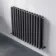 Marbella Anthracite Double Oval Panel Radiator 600x780mm