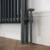 Athens Anthracite Double Column Horizontal Traditional Radiator 600x1010mm