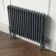 Athens Anthracite Triple Column Horizontal Traditional Radiator 600x785mm