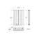 Faro Matt Black Double Flat Panel Horizontal Radiator 600x420mm