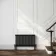 Athens Matt Black Double Column Horizontal Traditional Radiator 600x1010mm