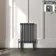 Athens Anthracite Double Column Horizontal Traditional Radiator 600x425mm