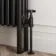 Athens Matt Black Triple Column Horizontal Traditional Radiator 300x1415mm