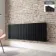 Faro Matt Black Double Flat Panel Horizontal Radiator 600x1610mm