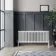 Athens White Triple Column Horizontal Traditional Radiator 600x1595mm