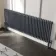 Athens Anthracite Double Column Horizontal Traditional Radiator 600x1595mm