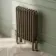 Athens Antique Gold Triple Column Horizontal Traditional Radiator 600x425mm