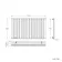 Marbella Matt Black Single Oval Panel Radiator 600x1020mm