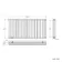 Marbella Matt Black Double Oval Panel Radiator 600x1200mm