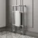 Gibraltar Small White Traditional Heated Towel Radiator (With Overhanging Rail) 