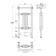 Gibraltar Small Black Traditional Heated Towel Radiator (With Overhanging Rail)