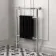 Gibraltar Large Black Traditional Heated Towel Radiator (With Overhanging Rail)