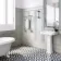 Gibraltar Wall Hung Small White Traditional Heated Towel Radiator (With Overhanging Rail)