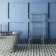 Gibraltar Floor Standing Traditional Chrome Heated Towel Rail 1200x600mm