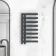 Palermo Anthracite Designer Heated Towel Rail 800x450mm
