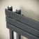 Seville Anthracite Designer Flat Panel Heated Towel Rail 1600x450mm