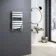 Santorini Chrome Flat Panel Heated Towel Rail 650x400mm