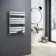Santorini Chrome Flat Panel Heated Towel Rail 800x600mm