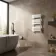 Santorini White Flat Panel Heated Towel Rail 800x450mm
