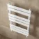 Santorini White Flat Panel Heated Towel Rail 800x450mm