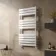 Santorini White Flat Panel Heated Towel Rail 1200x600mm