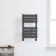 Santorini Anthracite Flat Panel Heated Towel Rail 650x400mm