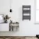 Santorini Anthracite Flat Panel Heated Towel Rail 800x450mm