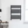 Santorini Anthracite Flat Panel Heated Towel Rail 800x600mm