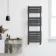 Santorini Anthracite Flat Panel Heated Towel Rail 1200x450mm