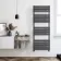 Santorini Anthracite Flat Panel Heated Towel Rail 1600x600mm