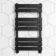 Santorini Matt Black Flat Panel Heated Towel Rail 800x450mm