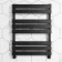 Santorini Matt Black Flat Panel Heated Towel Rail 800x600mm