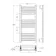 Valetta Matt Black Square Heated Towel Rail 1000x450mm