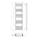 Valetta Matt Black Square Heated Towel Rail 1600x450mm