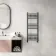 Barcelona Anthracite Straight Heated Towel Rail 1000x400mm