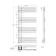 Madrid Matt Black Designer Heated Towel Rail 1200x600mm