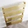 Santorini Brushed Brass Flat Panel Heated Towel Rail 1600x600mm