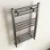 Naples Premium Brushed Gunmetal Straight Heated Towel Rail 800x500mm