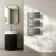 Seville Brushed Gunmetal Designer Flat Panel Heated Towel Rail 800x450mm