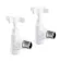 White Angled Traditional Manual Radiator Valves (Pair) Standard 15mm