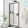Hamburg Matt Black Easy Clean 8mm Sliding Shower Door 1100mm - Easy Fix Feature
