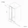 Hamburg Matt Black Easy Clean 8mm Sliding Shower Door 1100mm - Easy Fix Feature