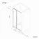 Hamburg Matt Black Easy Clean 8mm Sliding Shower Door 1200mm - Easy Fix Feature